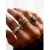 Ensemble de Bague Serpent Gravée 5 Pièces - Or 