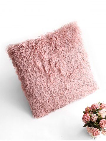 Taie d'Oreiller Carrée en Peluche