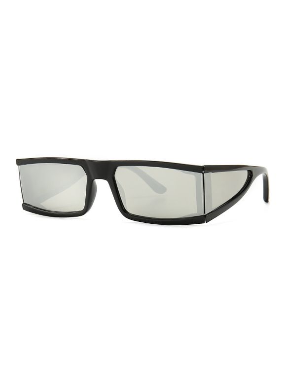Lunettes de Soleil Rectangle Une-Pièce pour Extérieur - Argent 