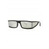 Lunettes de Soleil Rectangle Une-Pièce pour Extérieur - Argent 