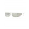 Lunettes de Soleil Rectangle Une-Pièce pour Extérieur - Transparent 