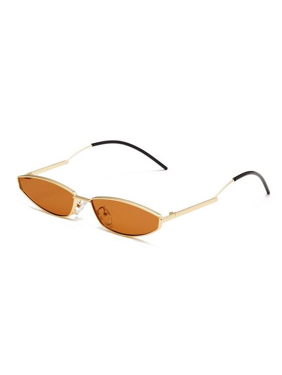 Lunettes de Soleil Rétro en Métal pour Extérieur - café 