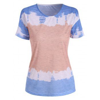 

Dip Dye Print Tee, Cornflower blue