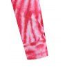 Chemise Boutonnée Teintée Spirale Imprimée à Manches Longues - multicolor XL