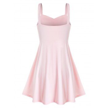 

Plus Size Ruched High Low Tank Top, Light pink