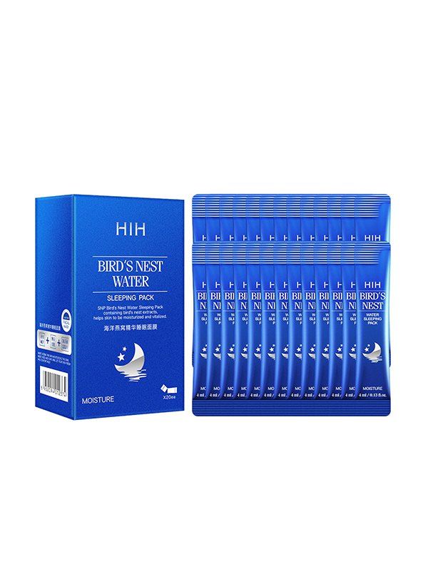 

20Pcs Bird∠s Nest Water Moisturizing Sleeping Packs, Blue