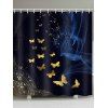 Rideau de Douche Imperméable Motif de Papillon et de Fumée pour Salle de Bain - multicolor W71 X L79 INCH
