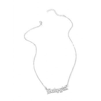 Monogram Pendant Hollow Out Necklace dresslily imagine noua 2022