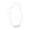 Collier Lettre Evidée Pendant - Or 
