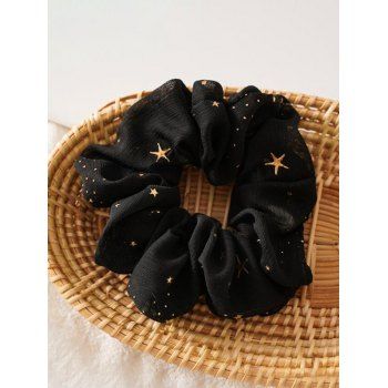 

Gilding Star Elastic Fabric Scrunchies, Black