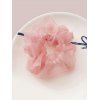 Chouchou Elastique en Fausse Perle en Maille - Rose 