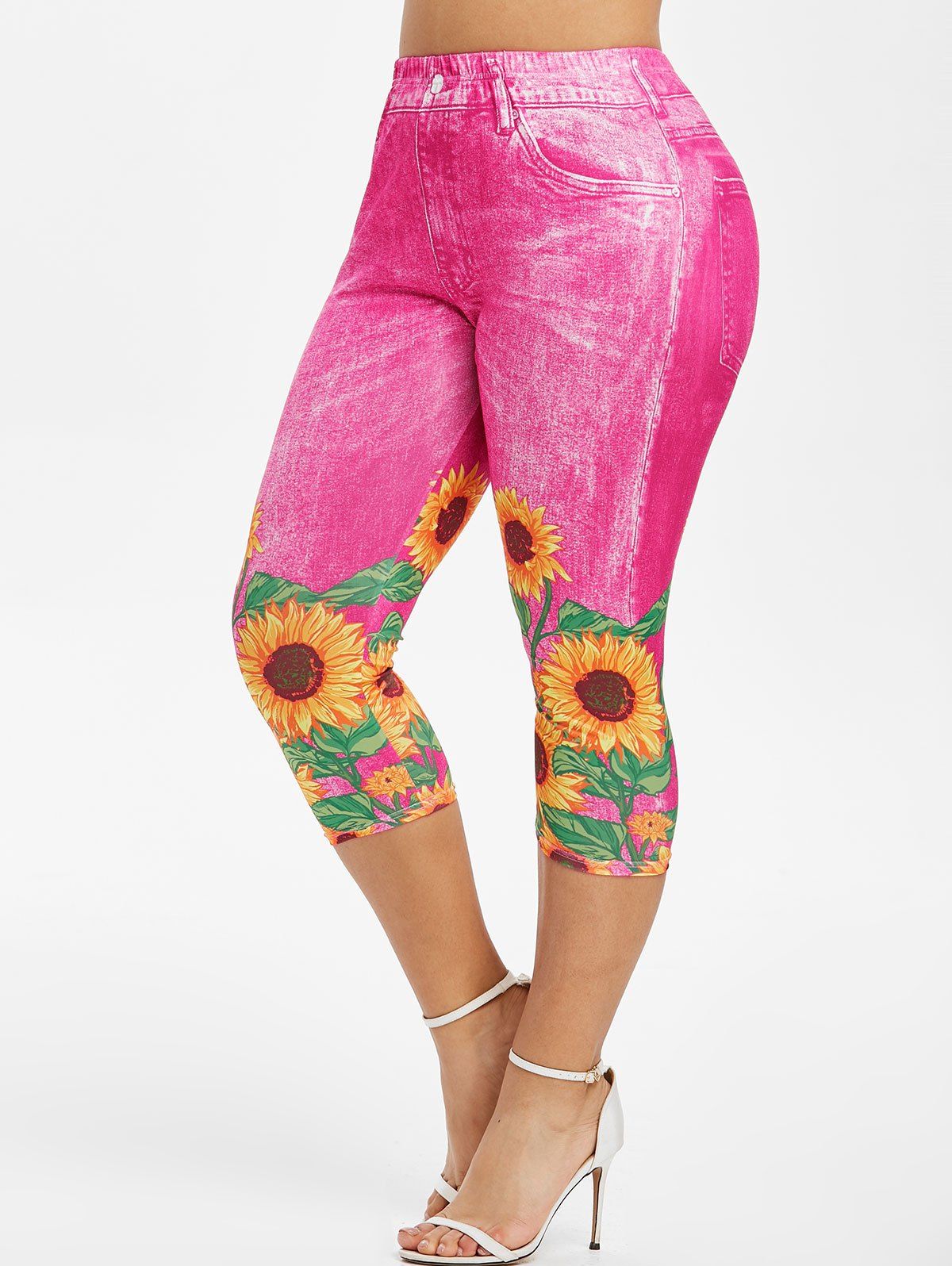 hot pink leggings plus size