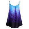 Haut à Bretelle Branche Galaxie Etoile Imprimés de Grande Taille - multicolor L