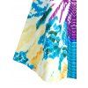 Haut à Bretelle Trapèze Teinté de Grande Taille - multicolor A 1X