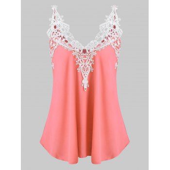 

Panel Flare Tank Top, Orange