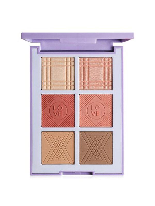 

Shading Powder High Light Eyeshadow Blush Makeup Palette, Light pink