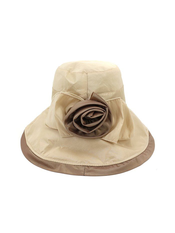 

Bowknot Wide Brim Bucket Hat, Khaki