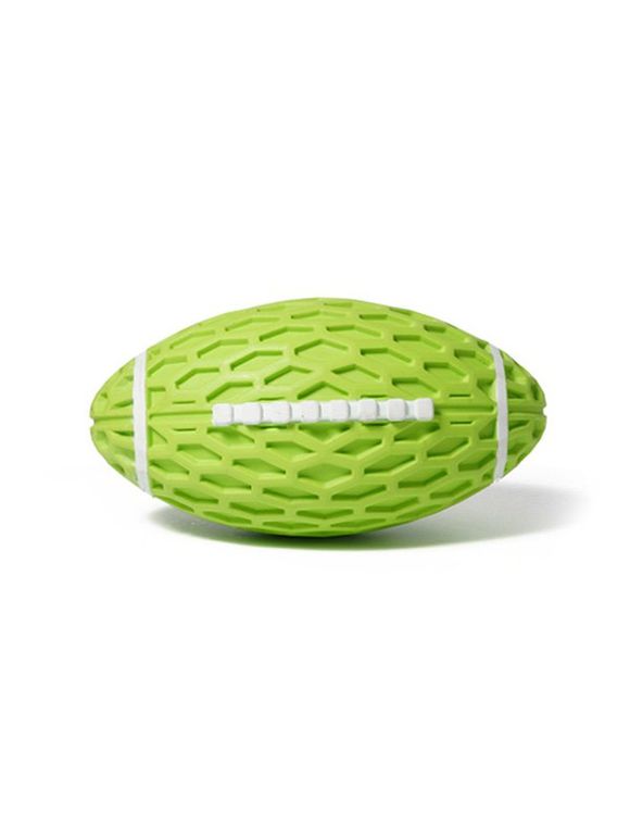 Jouet en Caoutchouc en Forme de Football pour Chien - Vert Pomme 14.5*8.2CM