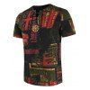 T-shirt Graphique Brodé Design - Noir 3XL