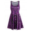 Débardeur Fleur de Grande Taille à Col Dégagé Style Bohémien - Concorde 5XL