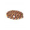Chapeau Masque Indien à Imprimé Coloré avec Boutons - multicolor C 