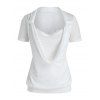 T-shirt en Dentelle Jointive de Grande Taille - Blanc L