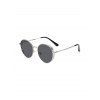 Lunettes de Soleil Rétro Rondes Evidées en Métal - Noir Profond 