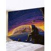 Digital Printing Space Planet Waterproof Tapestry - multicolor W91 X L71 INCH