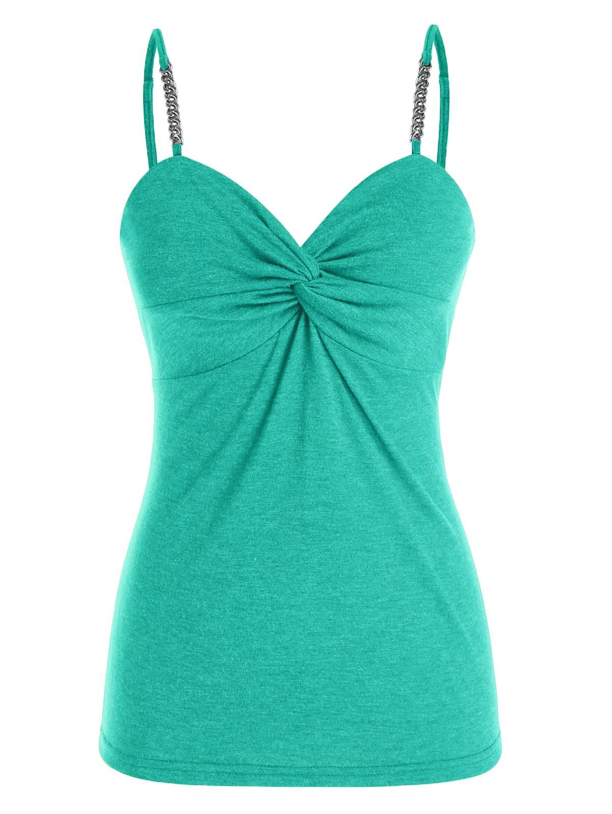 

Plus Size Ruched Bust Cami Tank Top, Medium turquoise