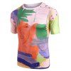 T-shirt Décontracté Graffiiti Imprimé - multicolor A 2XL