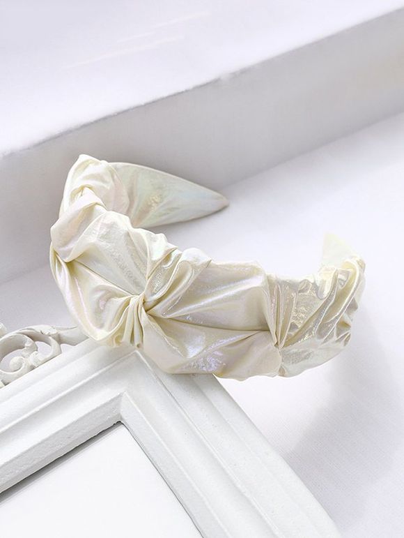 Bandeau Large en Tissu - Jaune clair 
