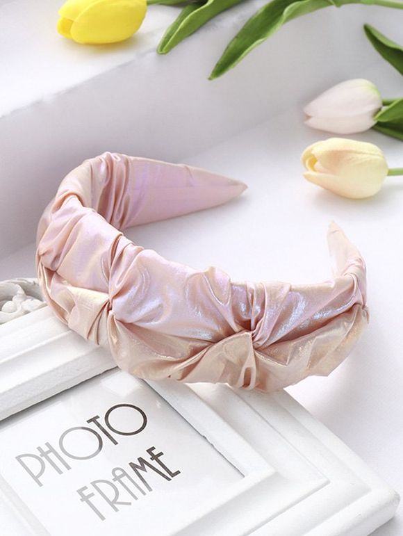 Bandeau Large en Tissu - Rose clair 