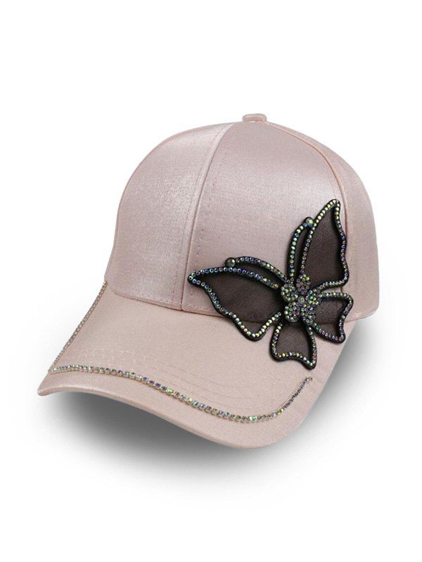 pink satin baseball cap