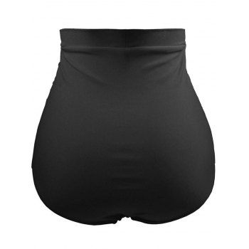 Tummy Control Swimsuit Bottom Ruched High Rise Bikini Swimwear Bottom