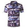 Chemise de Plage Décontractée Poche Imprimée Jointive - multicolor A XS