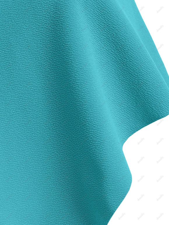 Maillot de Bain Tankini Texturé à Volants - Vert S