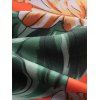 Chemise Hawaïenne à Imprimé Feuille Fleur à Manches Courtes avec Poche - multicolor B XS