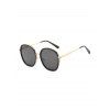Lunettes de Soleil Rétro Rondes en Métal Anti UV - Noir 
