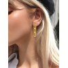 Boucles d'Oreilles à Chaînes Plaquées - d'or 