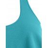 Flounce Ruched Textured Tankini Swimsuit - GREEN S