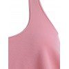 Flounce Ruched Textured Tankini Swimsuit - LIGHT PINK S