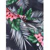Tropical Flower Leaf Beach Shirt - multicolor A 2XL