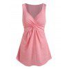 Débardeur Tordu en Avant à Col Plongeant - Rose 2XL