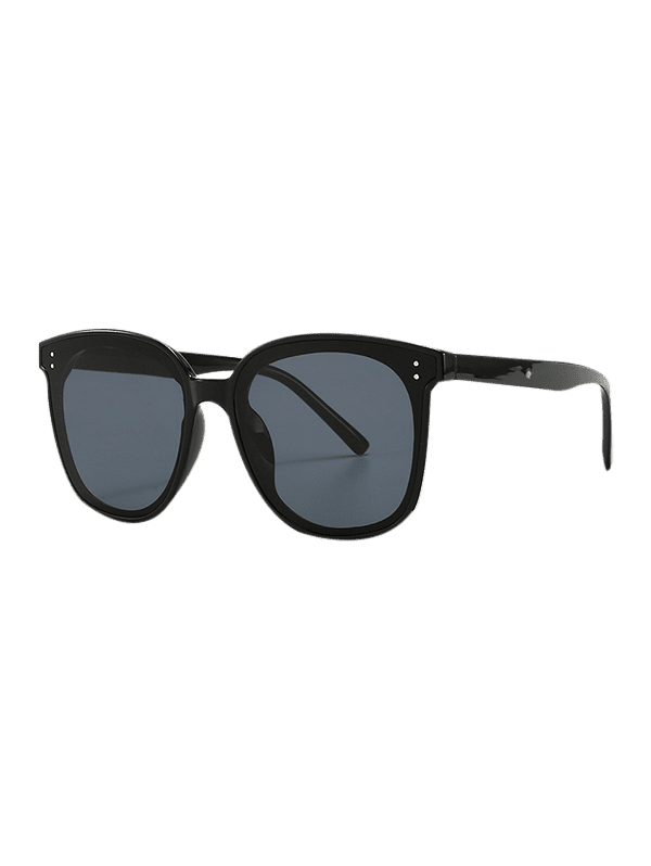 [52 Off] 2021 Uv Protection Retro Round Sunglasses In Black Dresslily