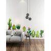 Autocollant Mural Décoratif Plante Cactus et Fleur Imprimés - multicolor A 30X90CM