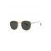 Lunettes de Soleil Rétro Protection UV en Métal - Noir 