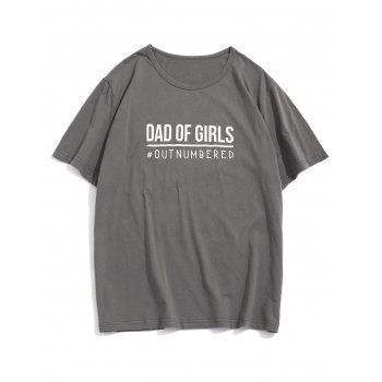 

Letter Graphic Lounge Crew Neck T Shirt, Dark gray