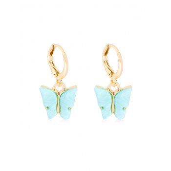 

Pendant Butterfly Small Hoop Earrings, Tron blue