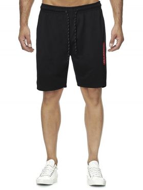 Letter Graphic Casual Straight Shorts