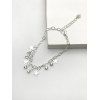 Bracelet Charmant Etoile Pendant en Strass - Argent 